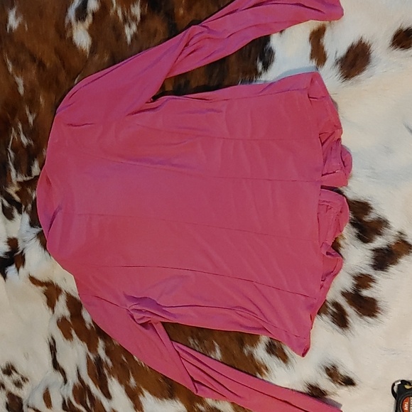 3/$50 Lennie Pink Frilled Blouse Sz L - Picture 6 of 6